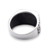 bague homme argent onyx as de pique