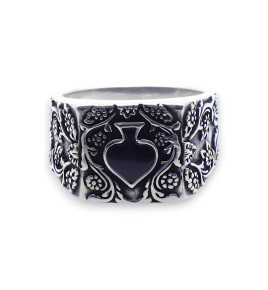 bague homme onyx argent