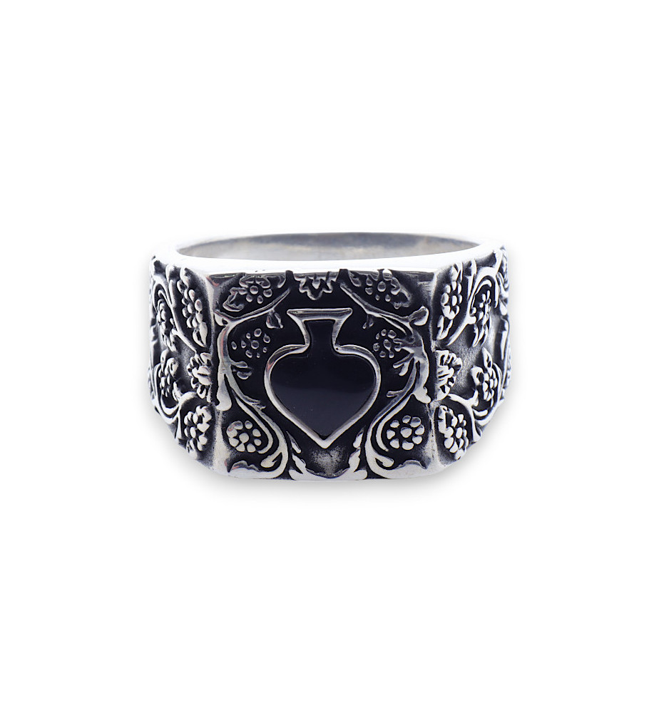 bague homme onyx argent
