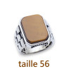 bague homme argent oeil de tigre