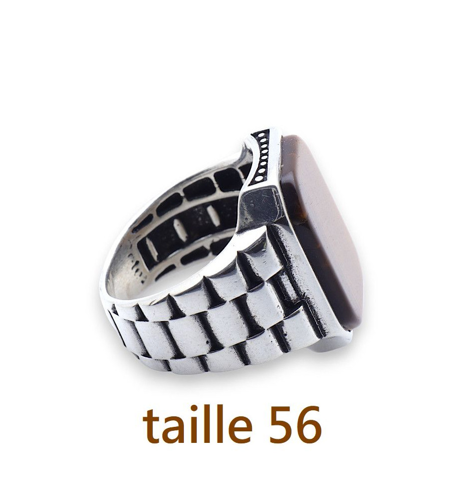bague homme oeil de tigre