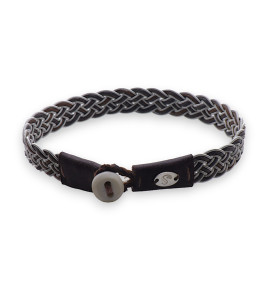 bracelet cuir tressé