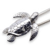 pendentif argent tortue