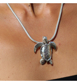 pendentif tortue argent 925