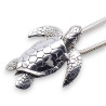 lourd pendentif argent tortue