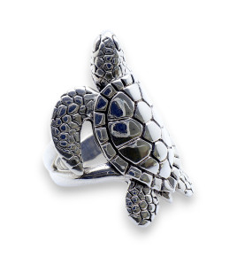 bague argent tortue femme