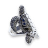 bague argent tortue femme