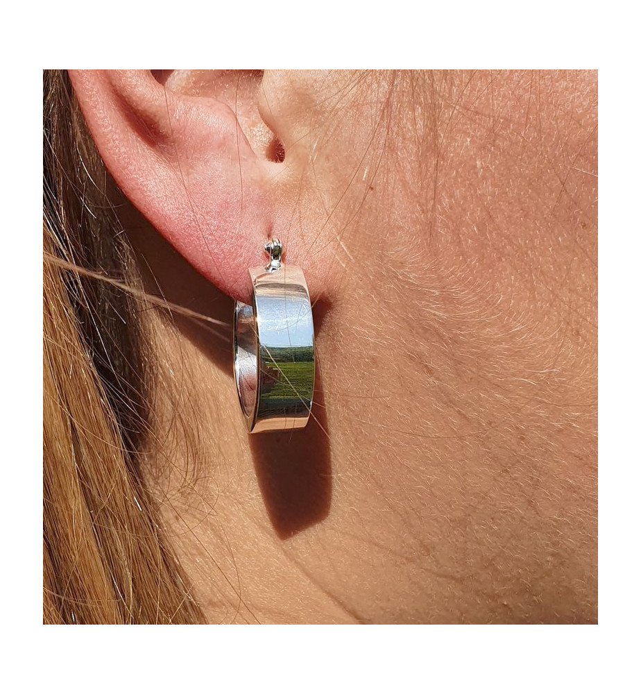 créoles argent épurées