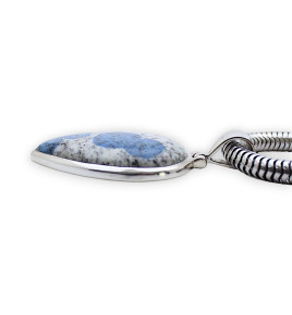 jaspe k2 pendentif argent