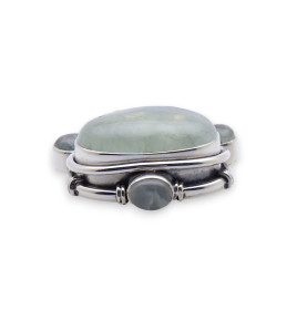 pendentif argent prehnite