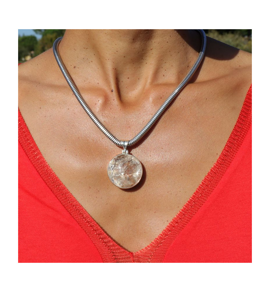 pendentif lodolite argent