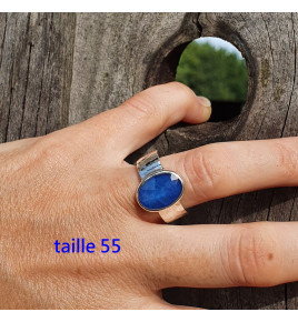 bague saphir bleu