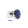 bague argent saphir