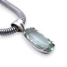 pendentif argent et prasiolite
