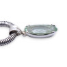 pendentif argent et pierre verte