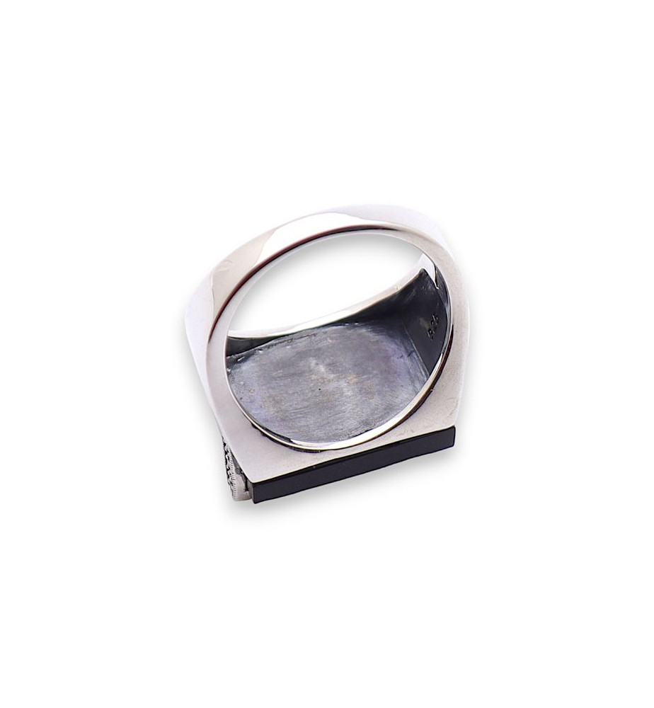 bague onyx femme