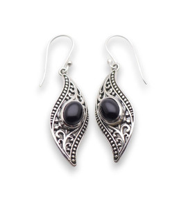 boucles onyx noir