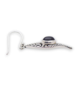 boucles d'oreilles onyx