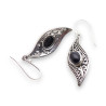 boucles d'oreilles onyx noir