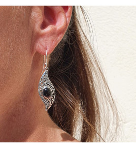 boucle oreille onyx