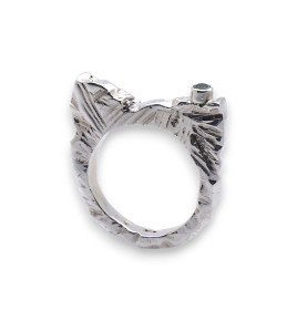 bague createur argent femme