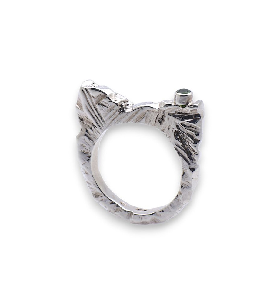 bague createur argent femme