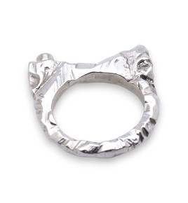 bague argent péridot femme