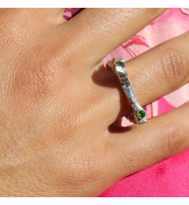 bague péridot argent originale