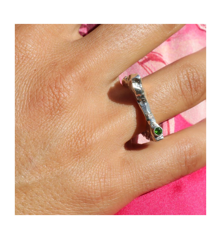 bague péridot argent originale