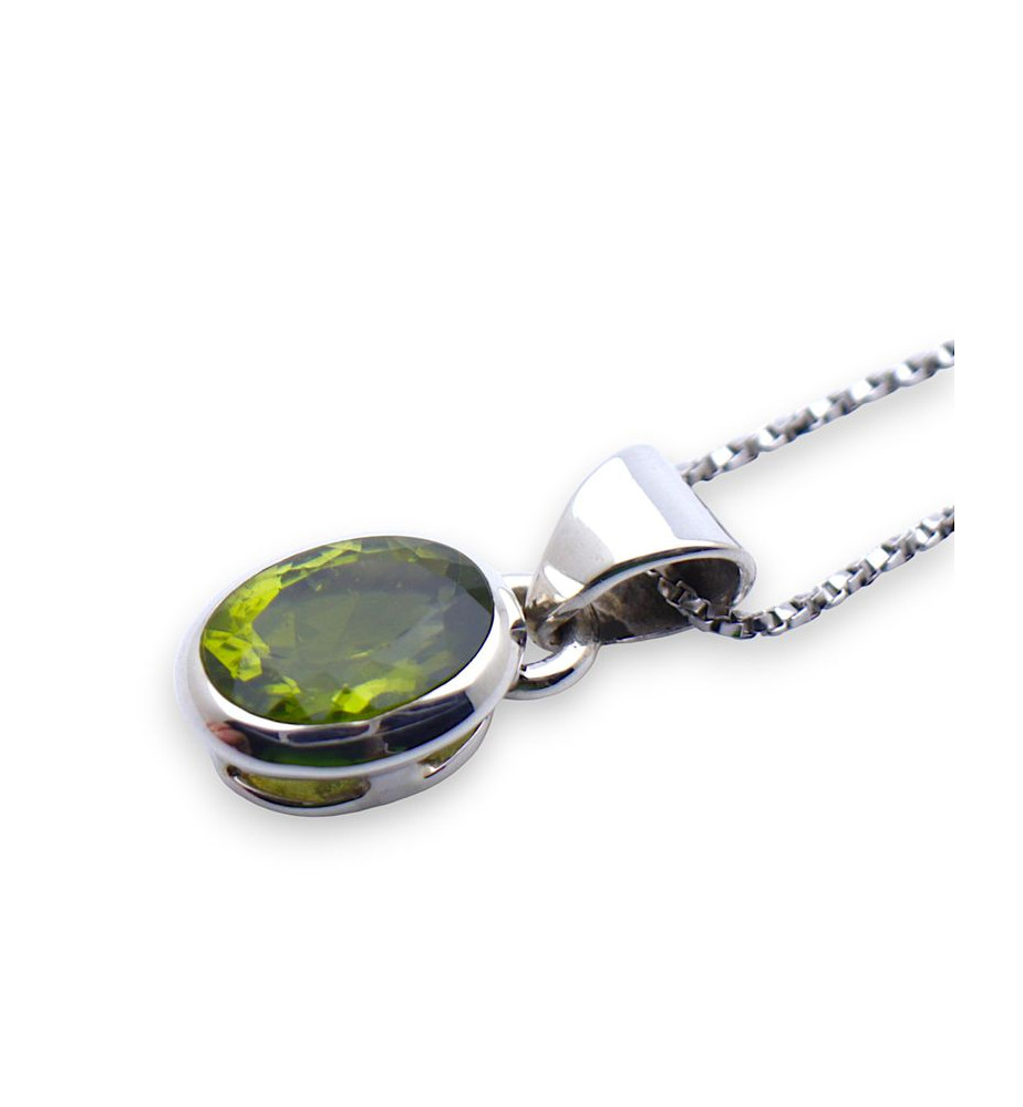 pendentif peridot verte