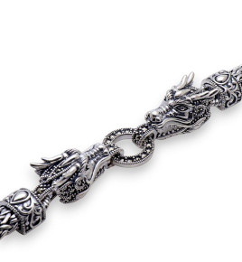 bracelet argent scorpion