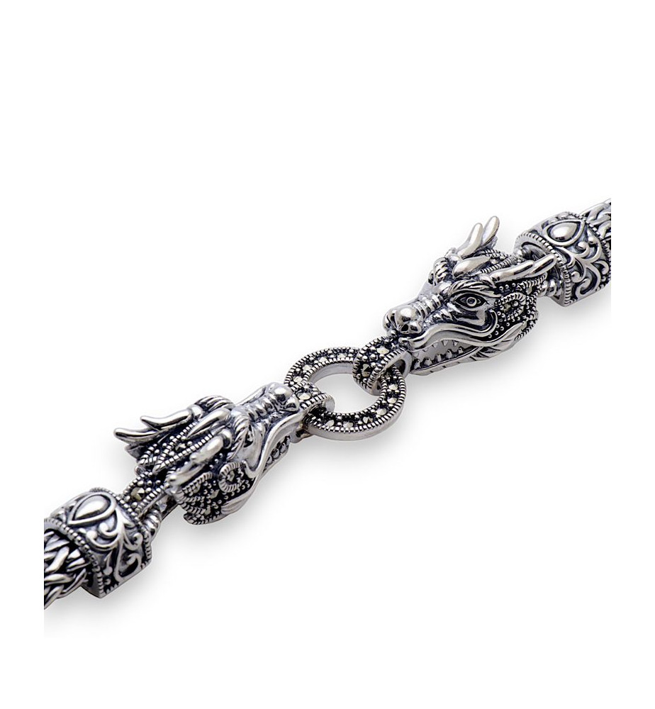 bracelet argent scorpion