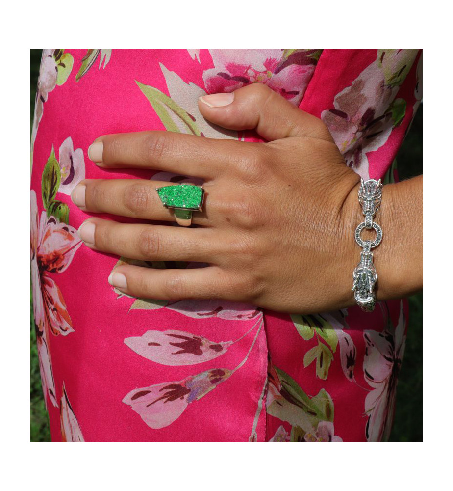 bracelet argent marcassite scorpion