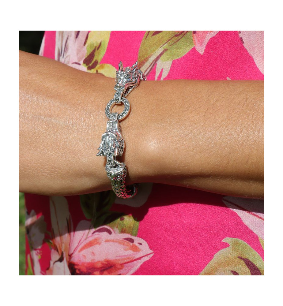 bracelet argent maille femme