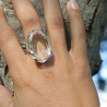 bague argent cristal de roche