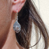 boucles d'oreilles cristal de roche