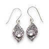 boucle d oreille argent cristal