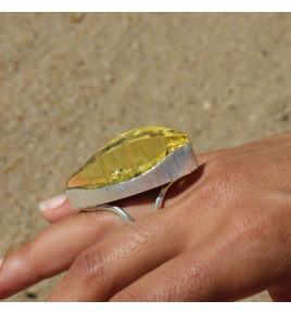 bague ambre femme