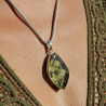 vert ambre pendentif