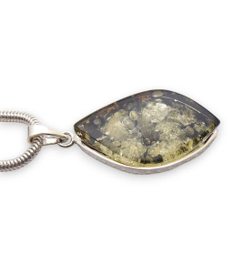 ambre vert pendentif