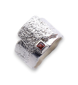 bague argent grenat