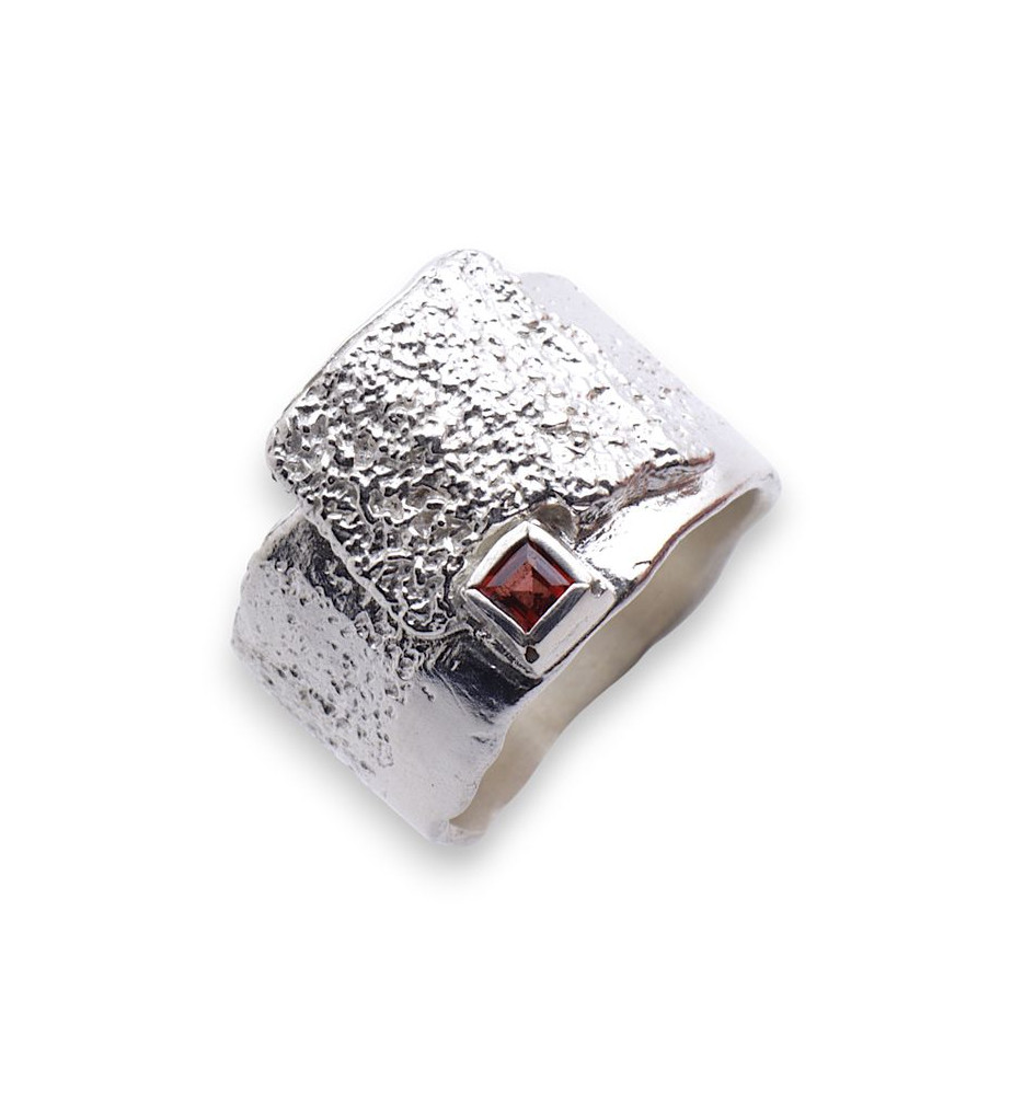 bague argent grenat