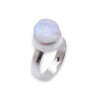 bague pierre de lune argent