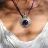 pendentif argent amethyste