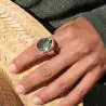 bague obsidienne femme