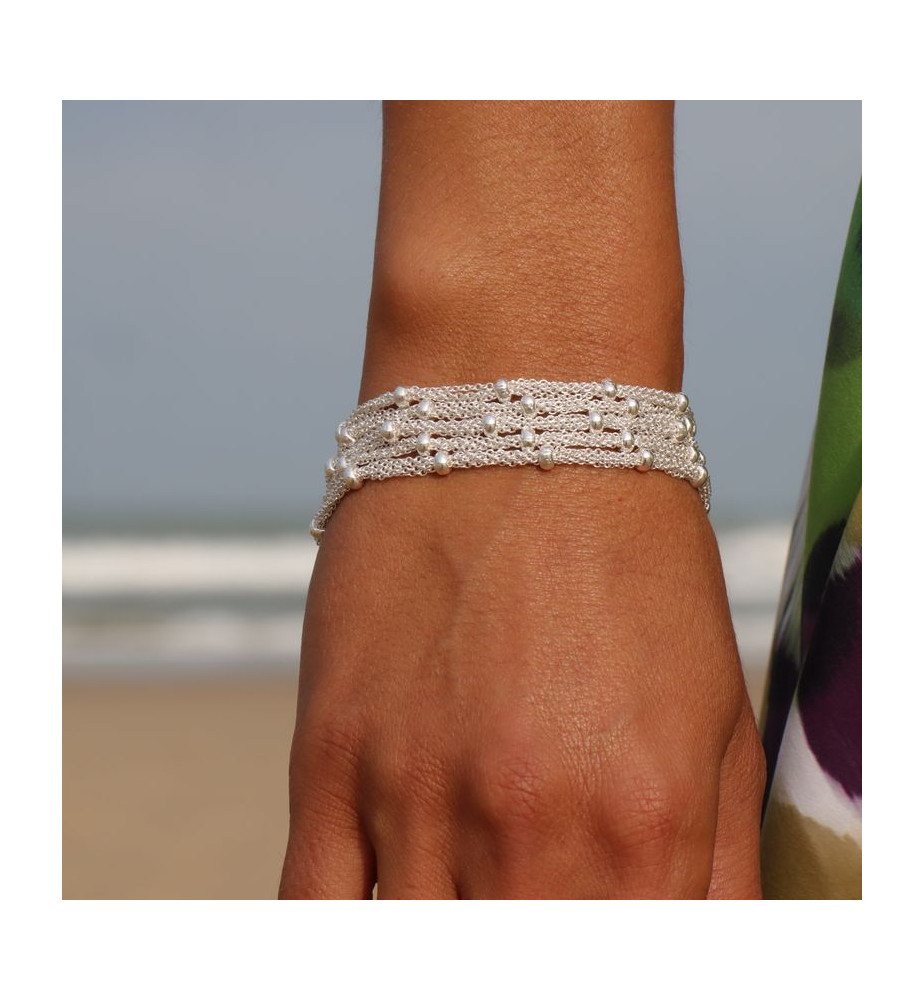 bracelet chainette argent femme