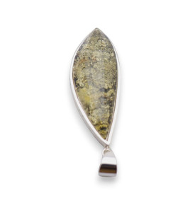 pendentif ambre vert