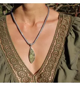 vert ambre pendentif