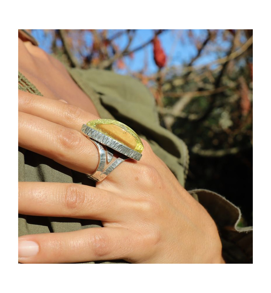 ambre bague bijou