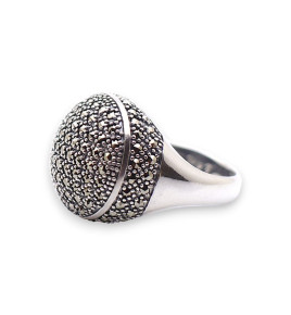 bague argent 925 marcassite